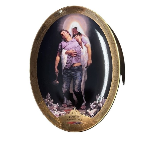 Masterpeace Collection Thomas Blackshear II "Forgiven" Collector Plate NEW - Picture 1 of 3